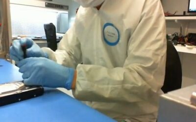 Disco Seagate 2 TB con daño en superficie