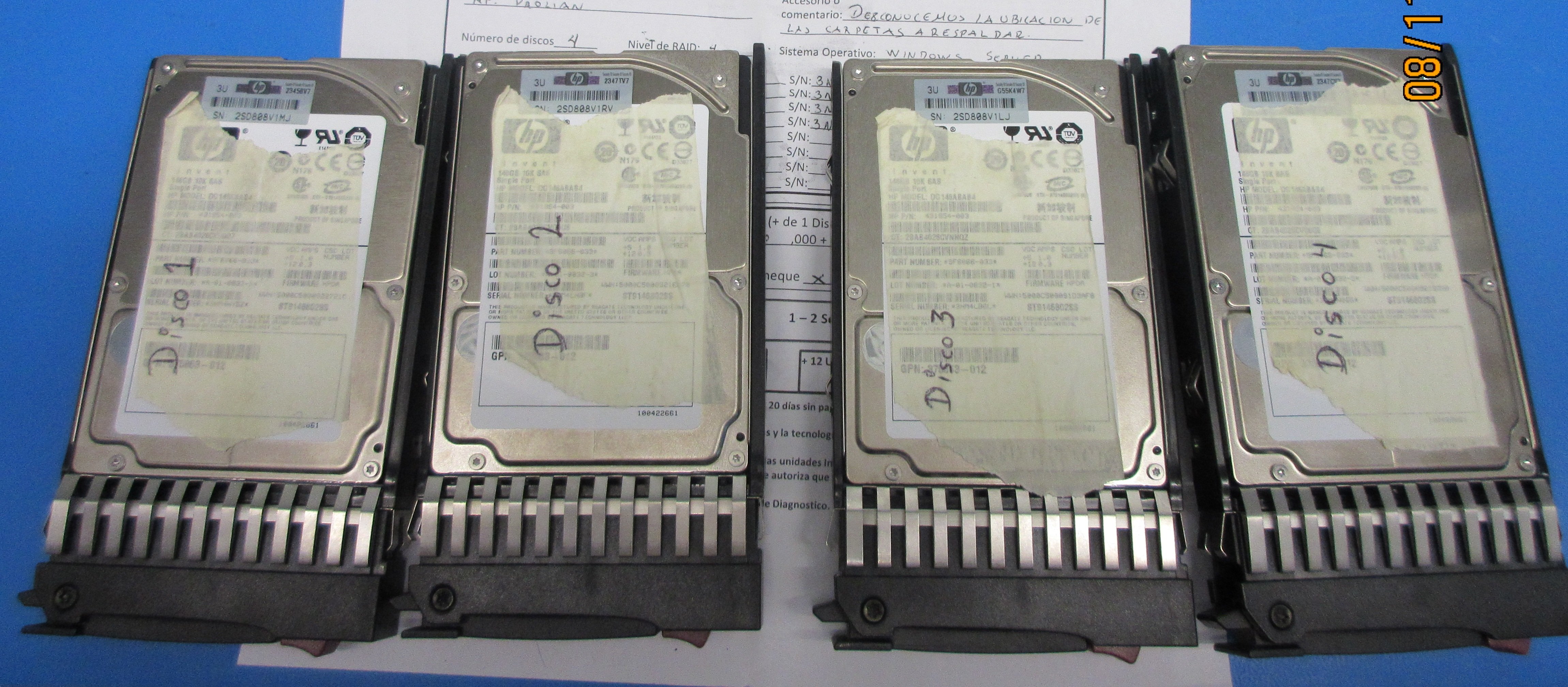 Recuperación de datos en un Servidor HP Proliant ML350 G5